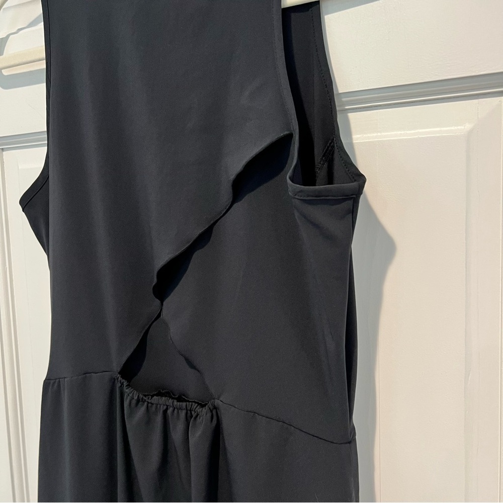 Toad & Co Sunkissed Maxi Dress Black Small Crew Neck Tank A Line Full Length - Picture 6 of 9